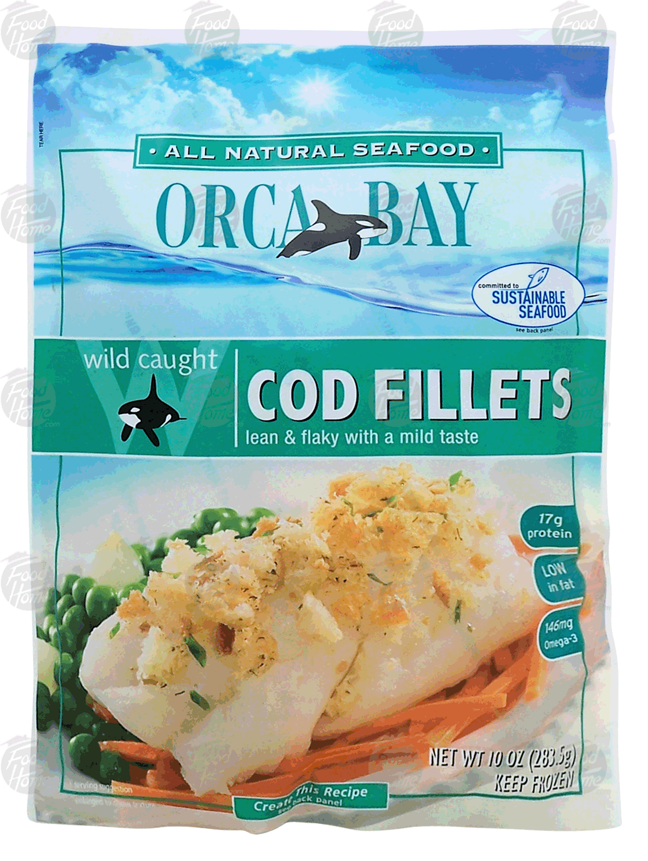 Orca Bay  wild caught cod fillets, lean & flaky with a mild taste Full-Size Picture